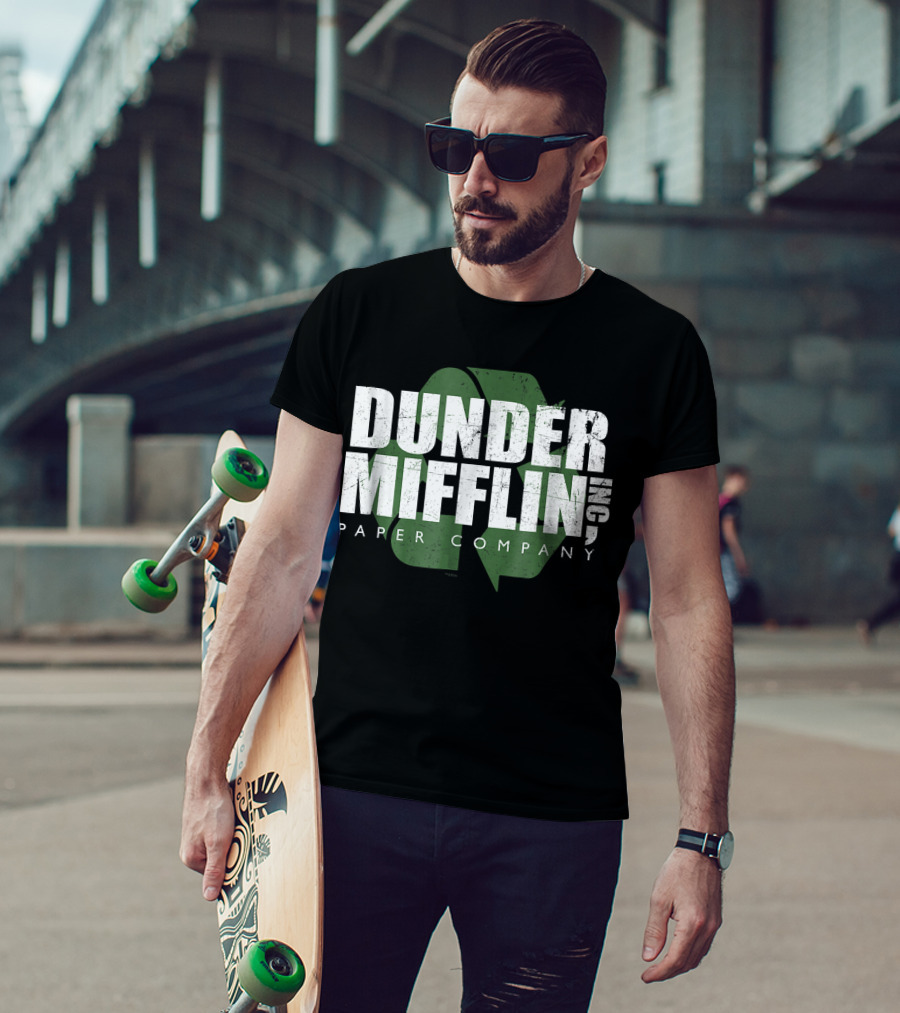 Dunder Mifflin Paper Company Recycle Logo Comfortable T-Shirt