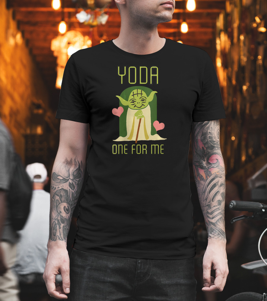 Yoda One for Me Valentine's Day Star Wars Hearts T-Shirt