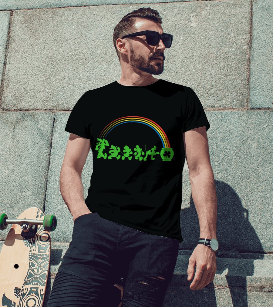 Disney Mickey And Friends Lucky Walk Rainbow Pot Of Gold T-Shirt