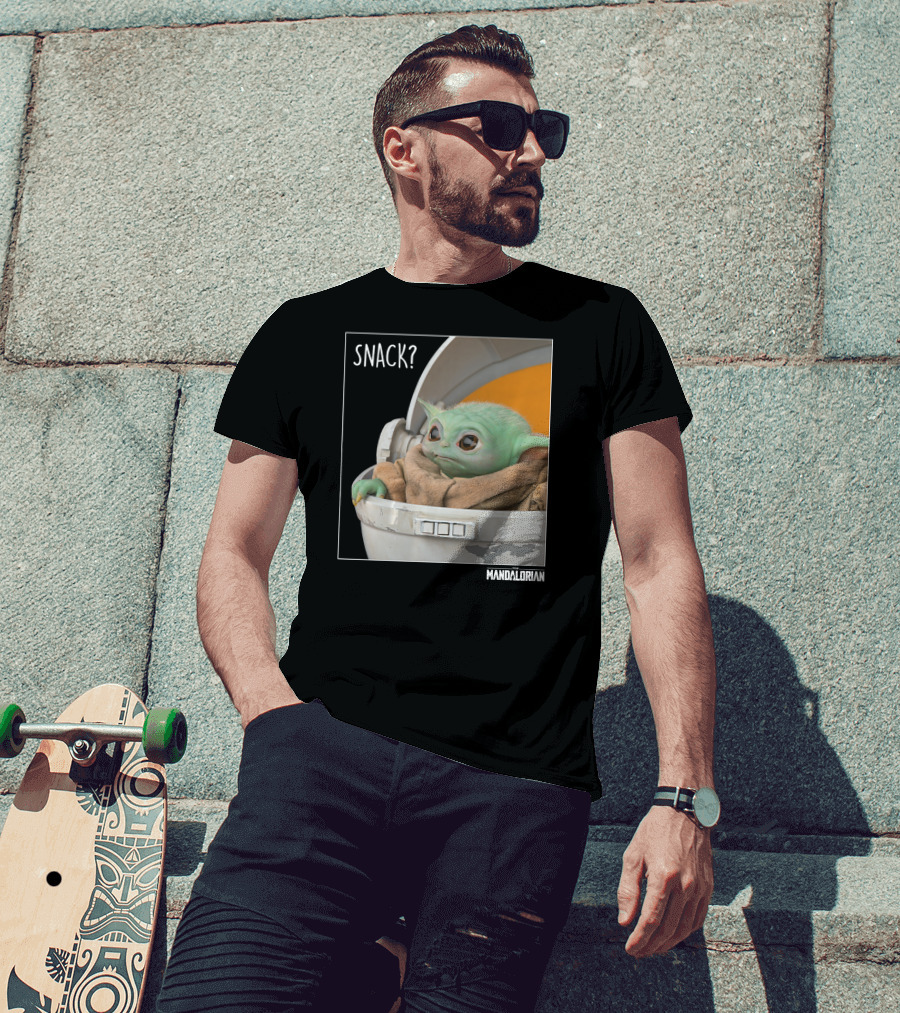 Star Wars The Mandalorian Snack Time The Child In Pod T-Shirt