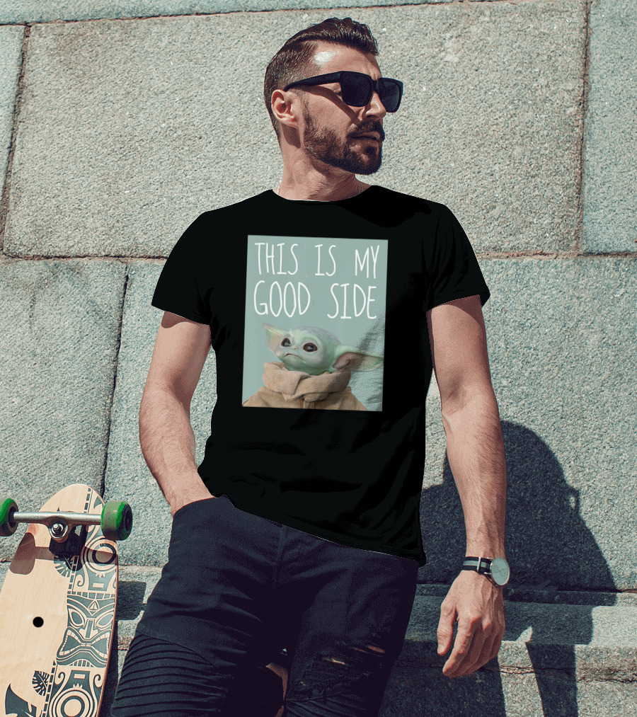 The Mandalorian The Child This Is My Good Side Star Wars T-Shirt