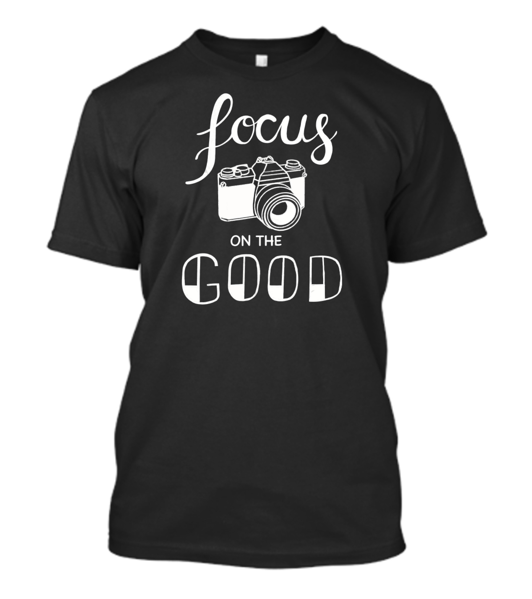Focus On The Good Vintage Camera Retro Style Photography Enthusiasts T-Shirt