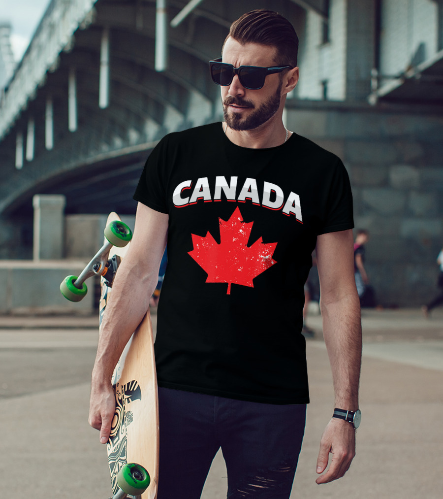 Canadian Maple Leaf Canada Patriotic Toronto Vancouver T-Shirt