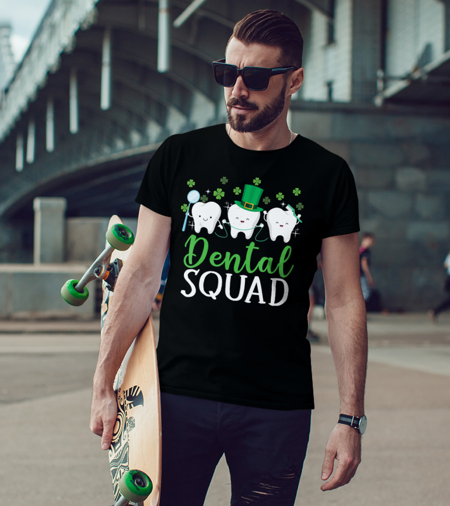 Dental Squad Tooth St. Patrick's Day Lucky Charm T-Shirt
