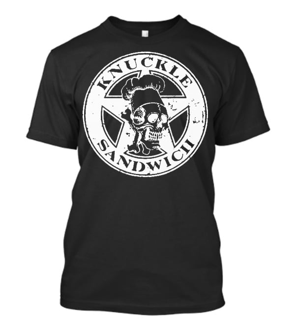 Knuckle Sandwich Skull Chef Emblem T-Shirt