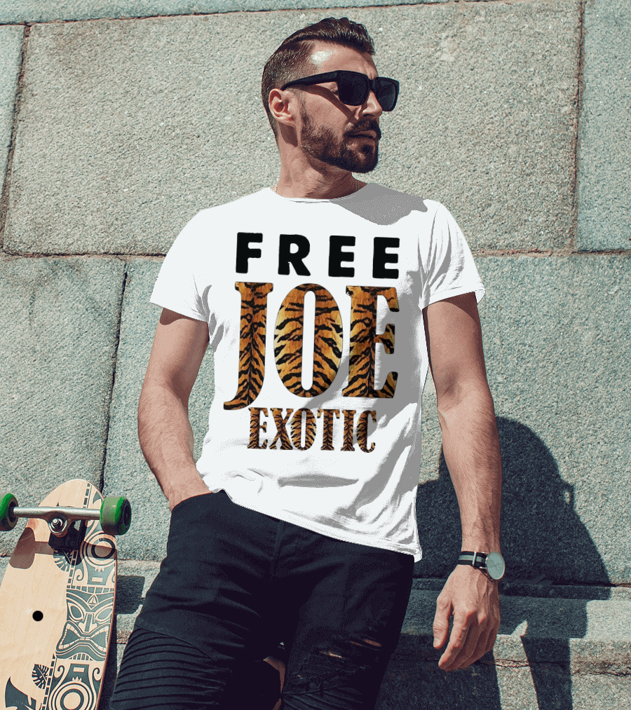 Free Joe Exotic Tiger Stripes T-Shirt