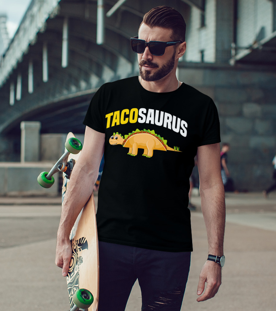 Tacosaurus Funny Dino Taco Lovers Cinco De Mayo T-Shirt