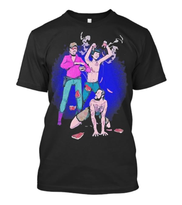 Expired Meat Honeymoon Fine Tattooed Figures In Dance With Floating Meat T-Shirt