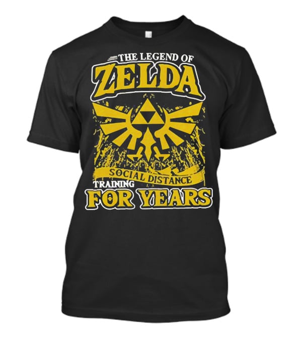 The Legend Of Zelda Social Distance Training For Years Hyrule Emblem T-Shirt