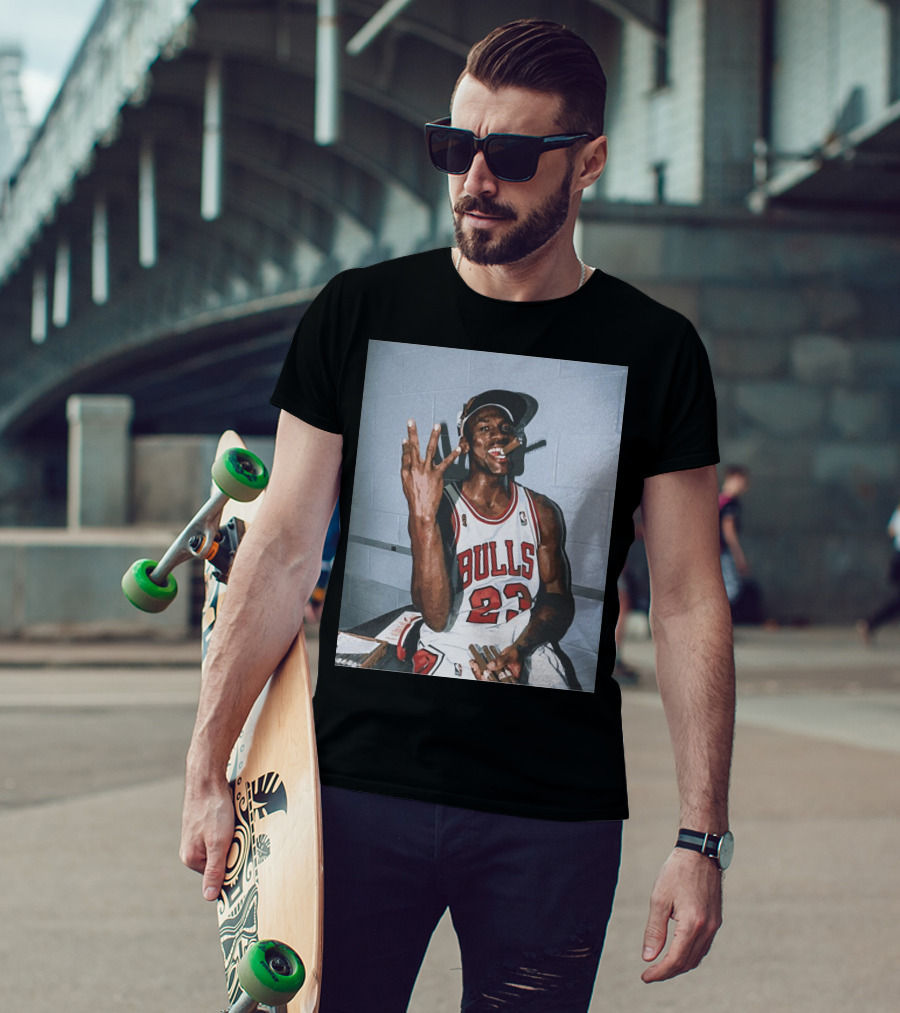 Vintage Michael Jordan Bulls 23 Three Peat T-Shirt