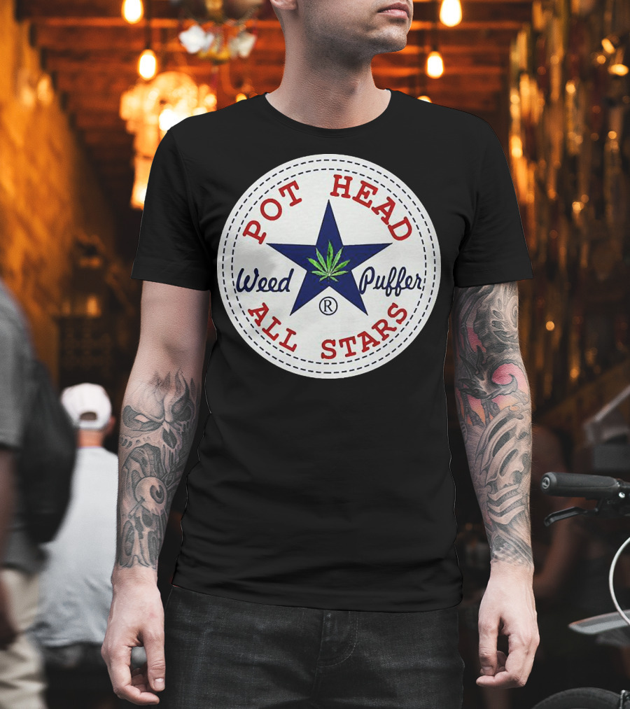 Pot Head All Stars Weed Puffer Star T-Shirt