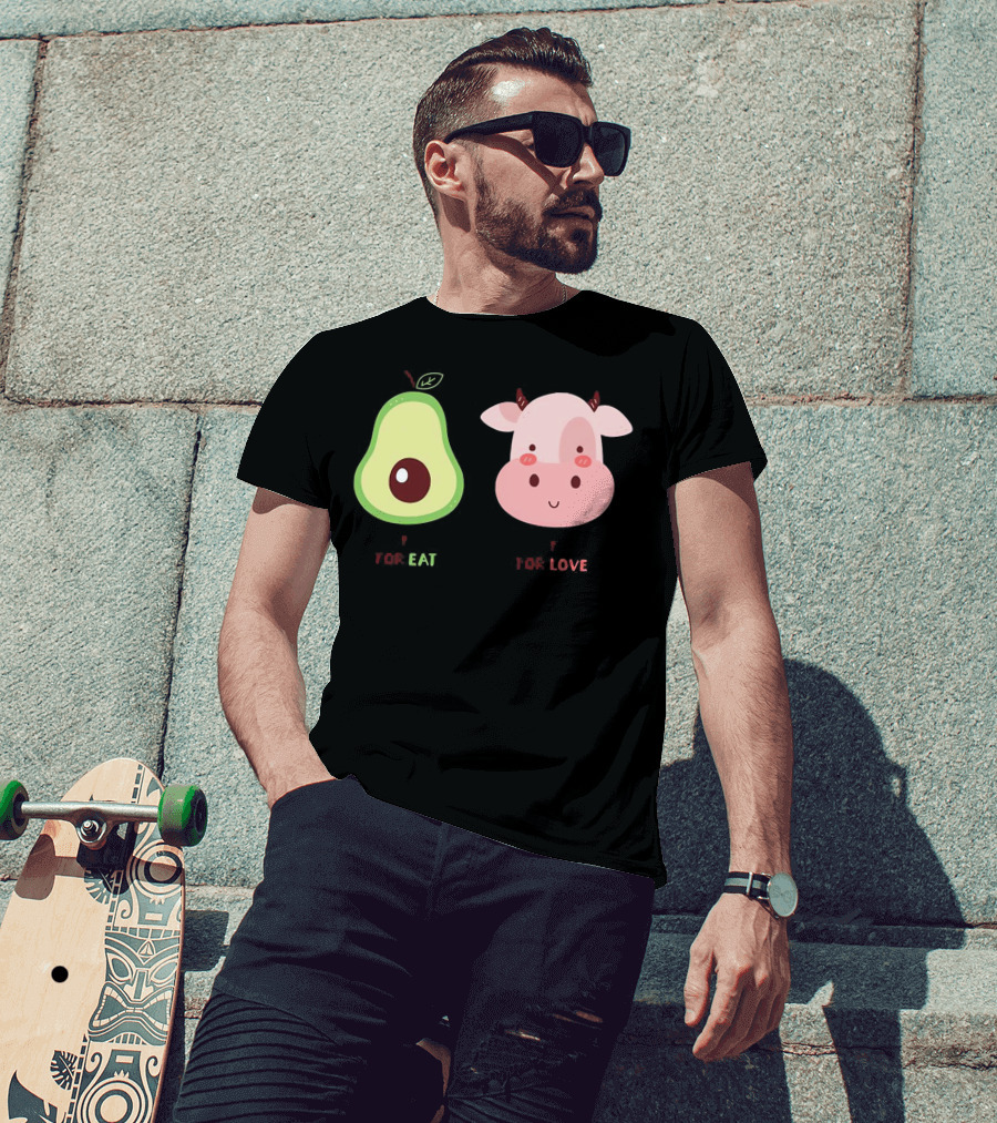 Avocado For Eat And Cow For Love T-Shirt