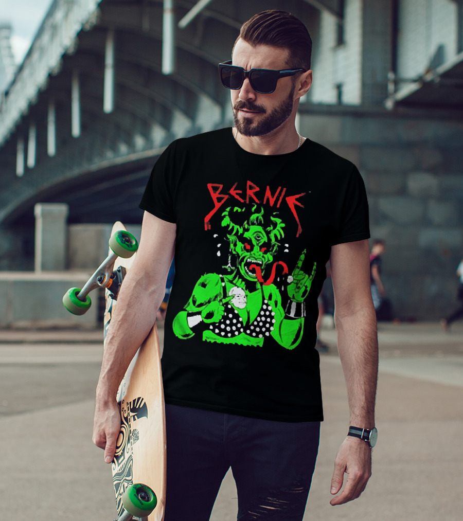 Bernie Sanders Metal Green Satan Symbolic T-Shirt