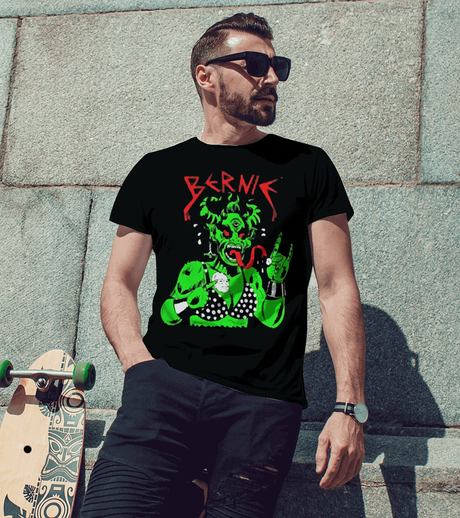 Bernie Sanders Metal Green Satan Symbolic T-Shirt