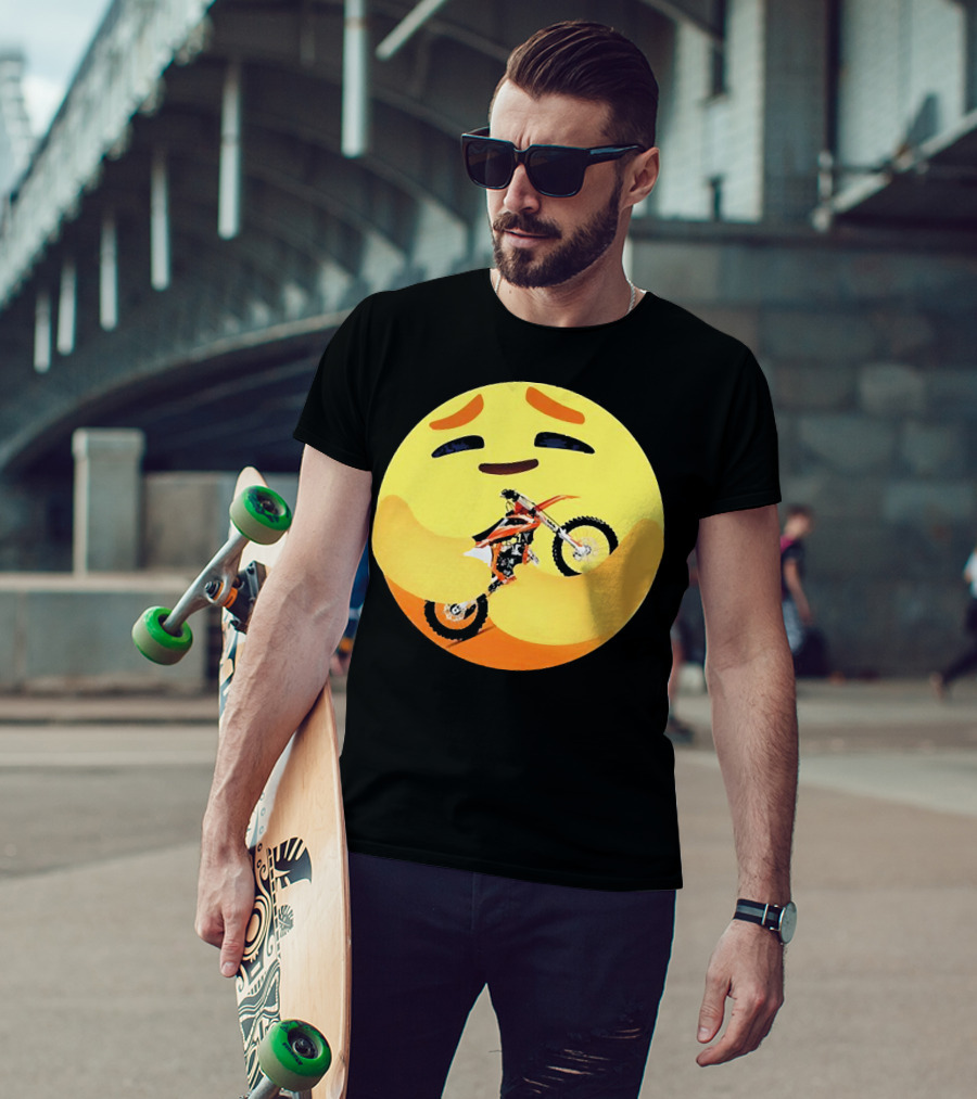 Icon Care Hug Terrain Motorcycle Emoji T-Shirt