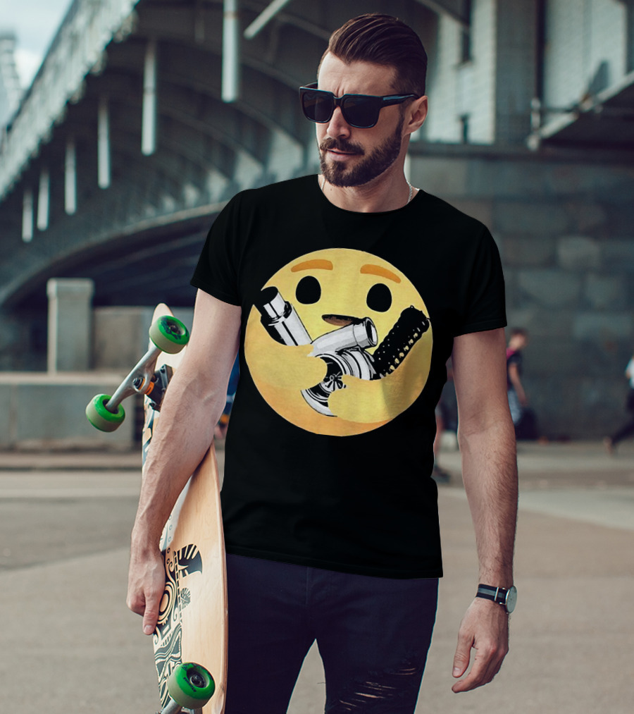 Hugging Emoji Turbocharger Car Enthusiast T-Shirt