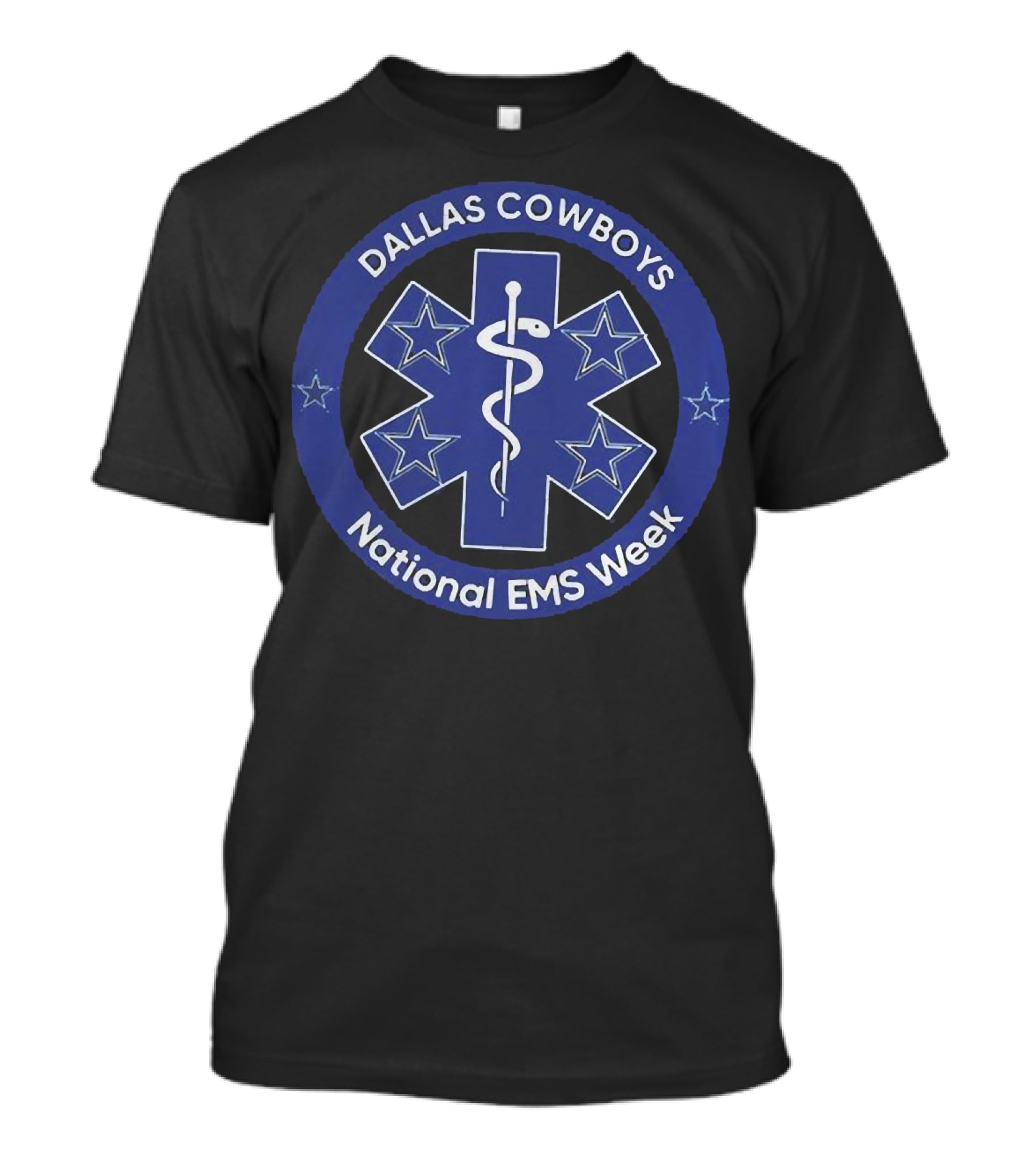 Dallas Cowboys National EMS Week Star Of Life T-Shirt