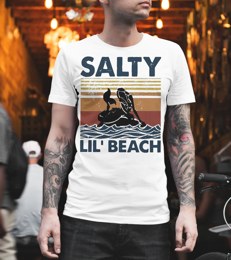 Salty Lil’ Beach Mermaid Vintage Wave T-Shirt