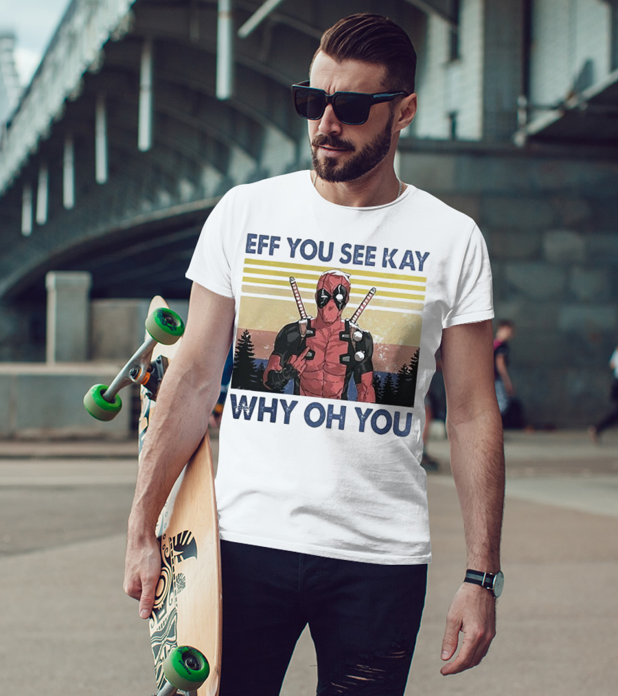 Eff You See Kay Why Oh You Retro Superhero T-Shirt