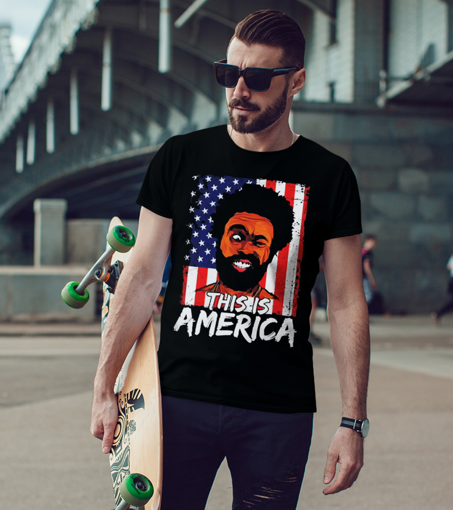 This Is America USA Flag Childish Gambino T-Shirt