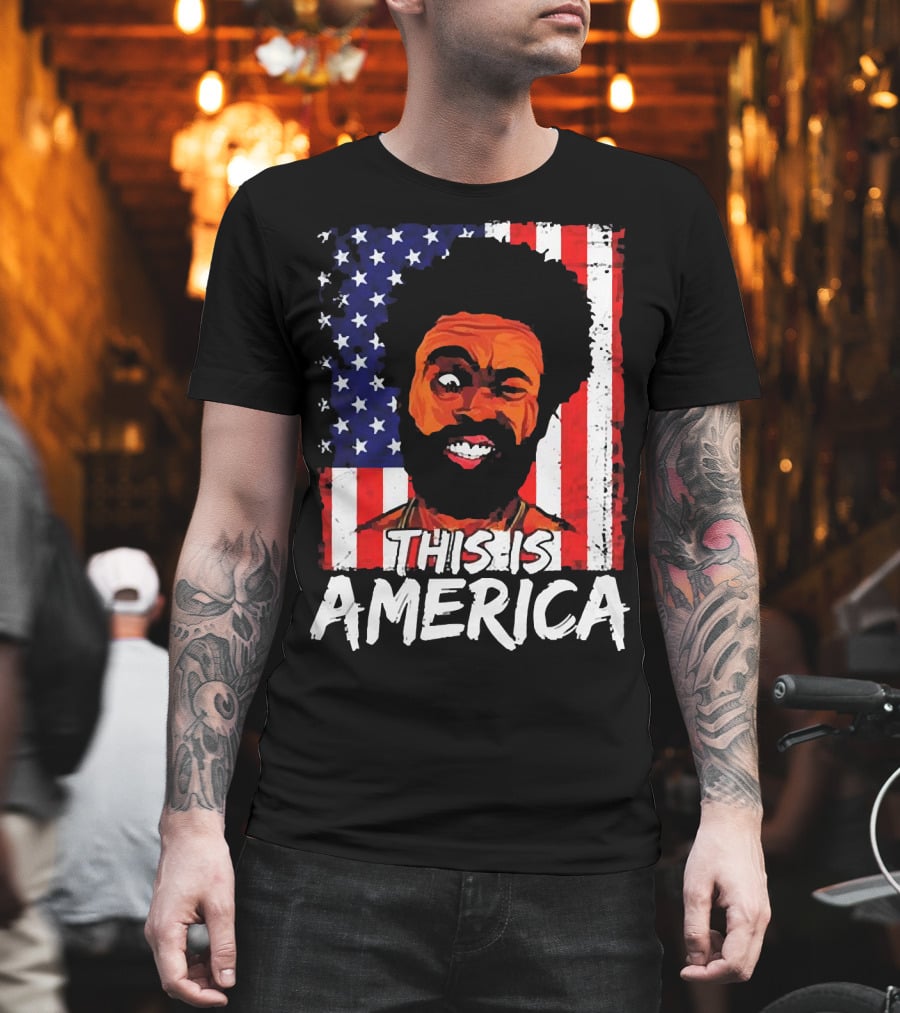 This Is America USA Flag Childish Gambino T-Shirt