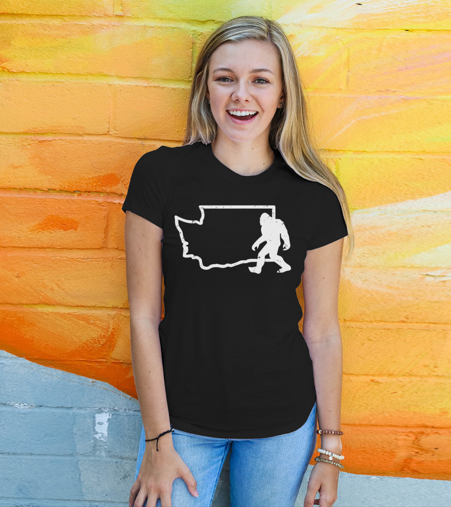 Washington State PNW Bigfoot Sasquatch T-Shirt