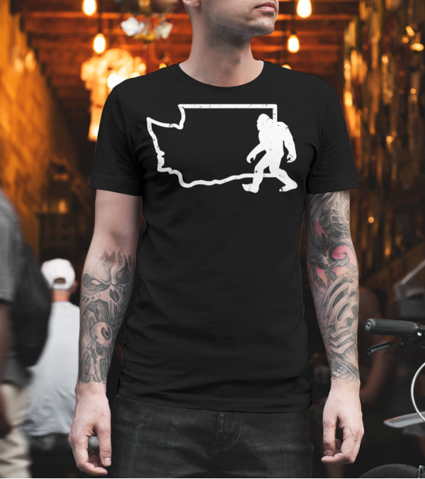 Washington State PNW Bigfoot Sasquatch T-Shirt Washington State PNW Bigfoot Sasquatch T-Shirt