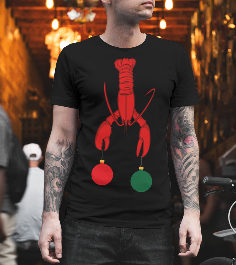 Louisiana Crawfish Cajun Holiday Ornaments T-Shirt