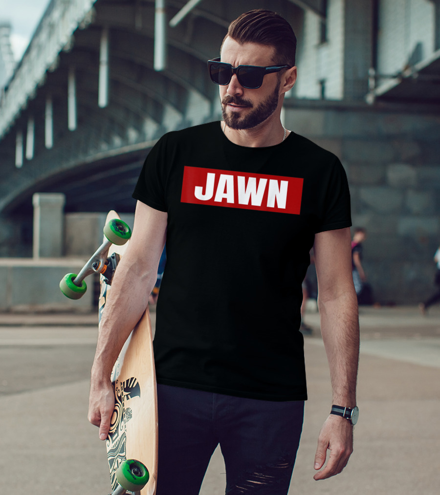 Philadelphia Jawn Bold Red Block Text T-Shirt