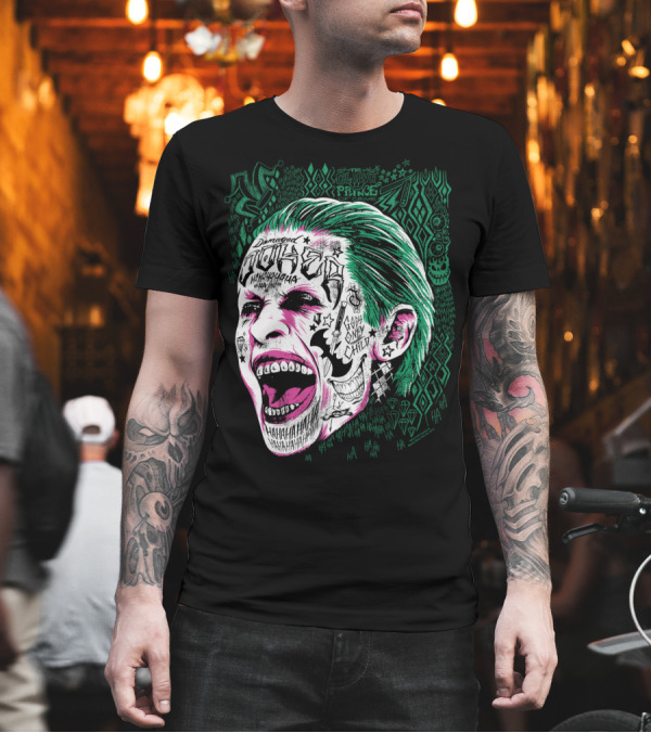 Suicide Squad Joker Damaged Clown Prince Gang Only Child Hahahaha T-Shirt Suicide Squad Joker Damaged Clown Prince Gang Only Child Hahahaha T-Shirt
