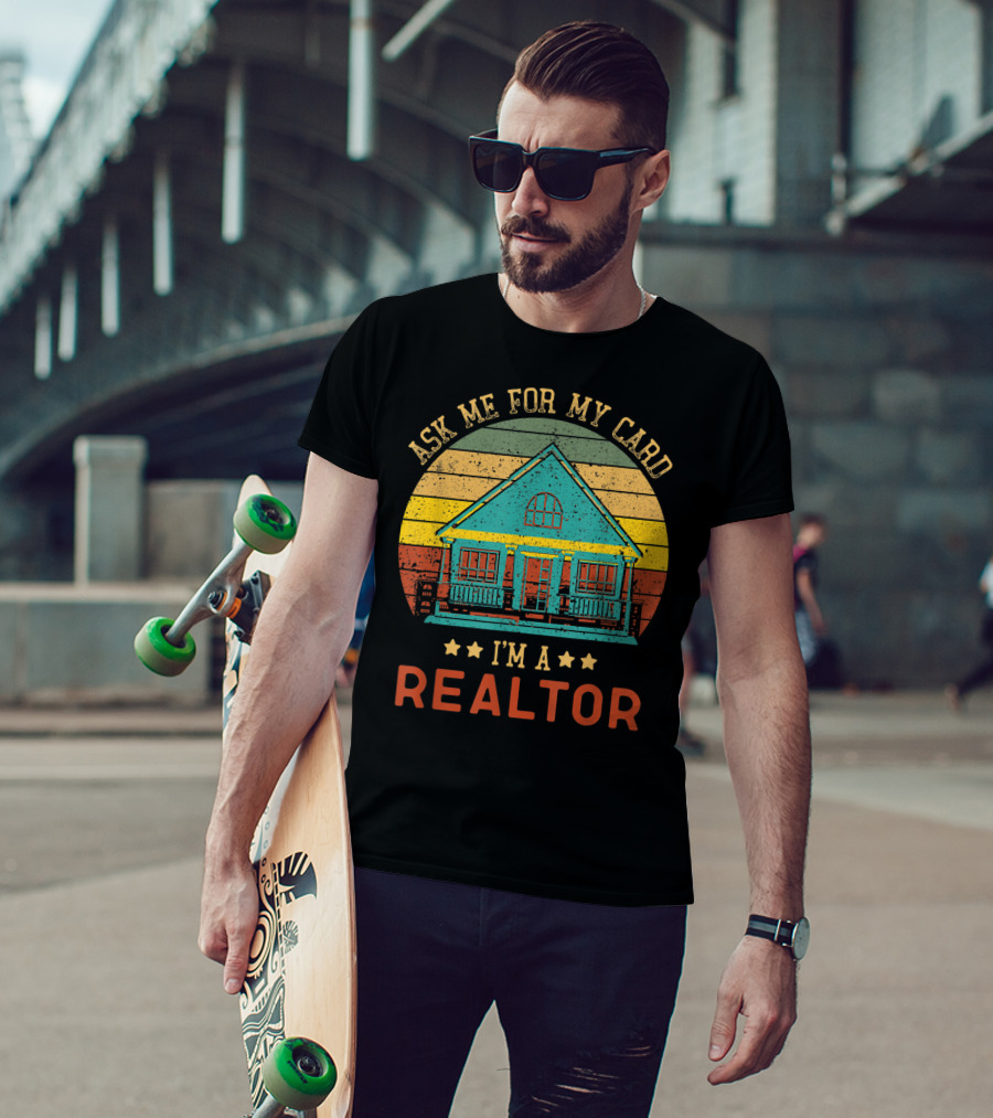 Ask Me For My Card I'm A Realtor Vintage House T-Shirt