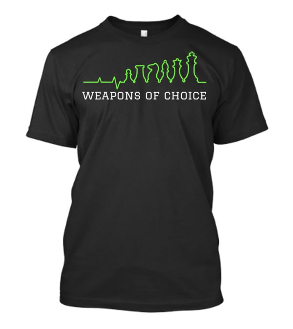 Weapons Of Choice Chess Pieces T-Shirt