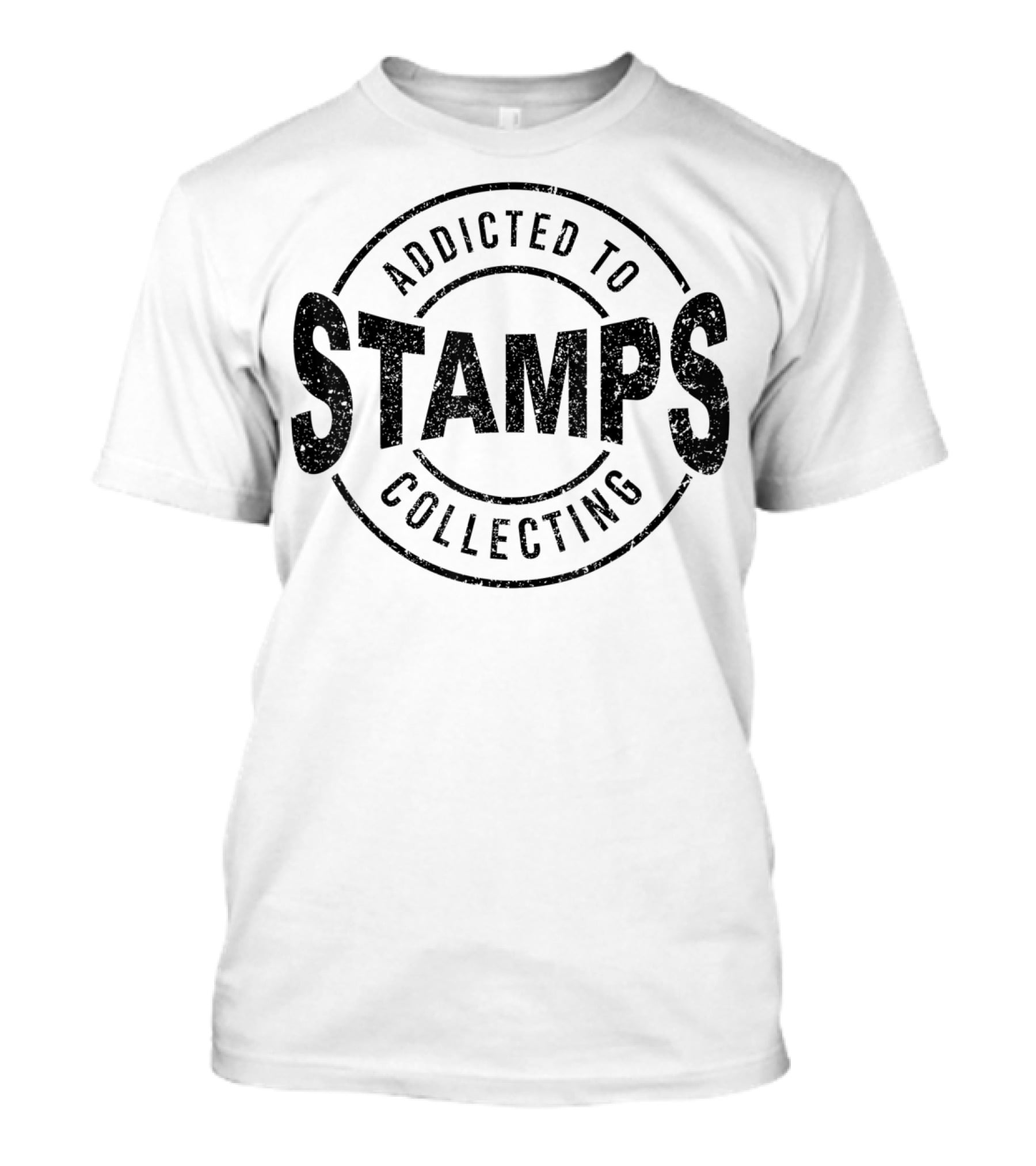 Addicted To Stamps Collecting Philately Postage Enthusiast T-Shirt