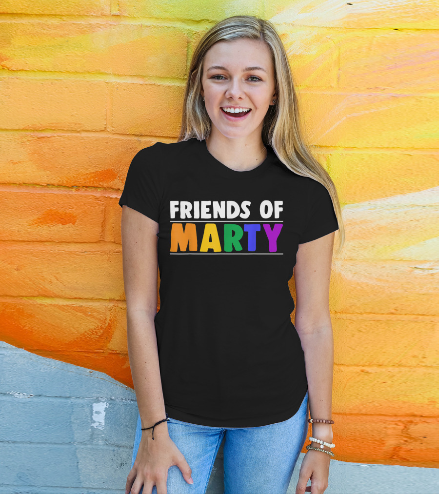 Friends Of Marty Rainbow Color T-Shirt