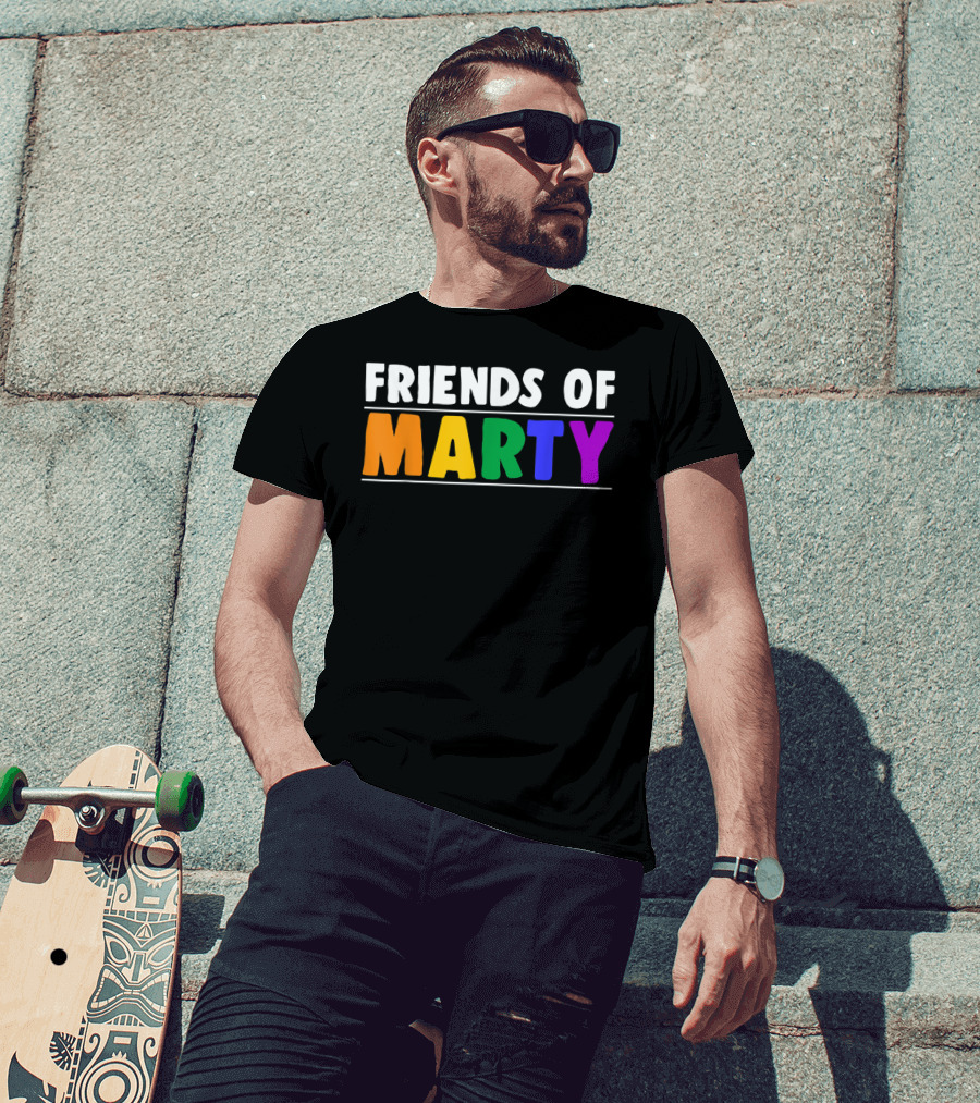 Friends Of Marty Rainbow Color T-Shirt