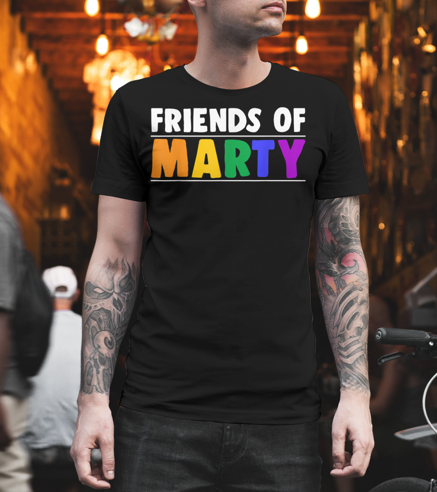 Friends Of Marty Rainbow Color T-Shirt