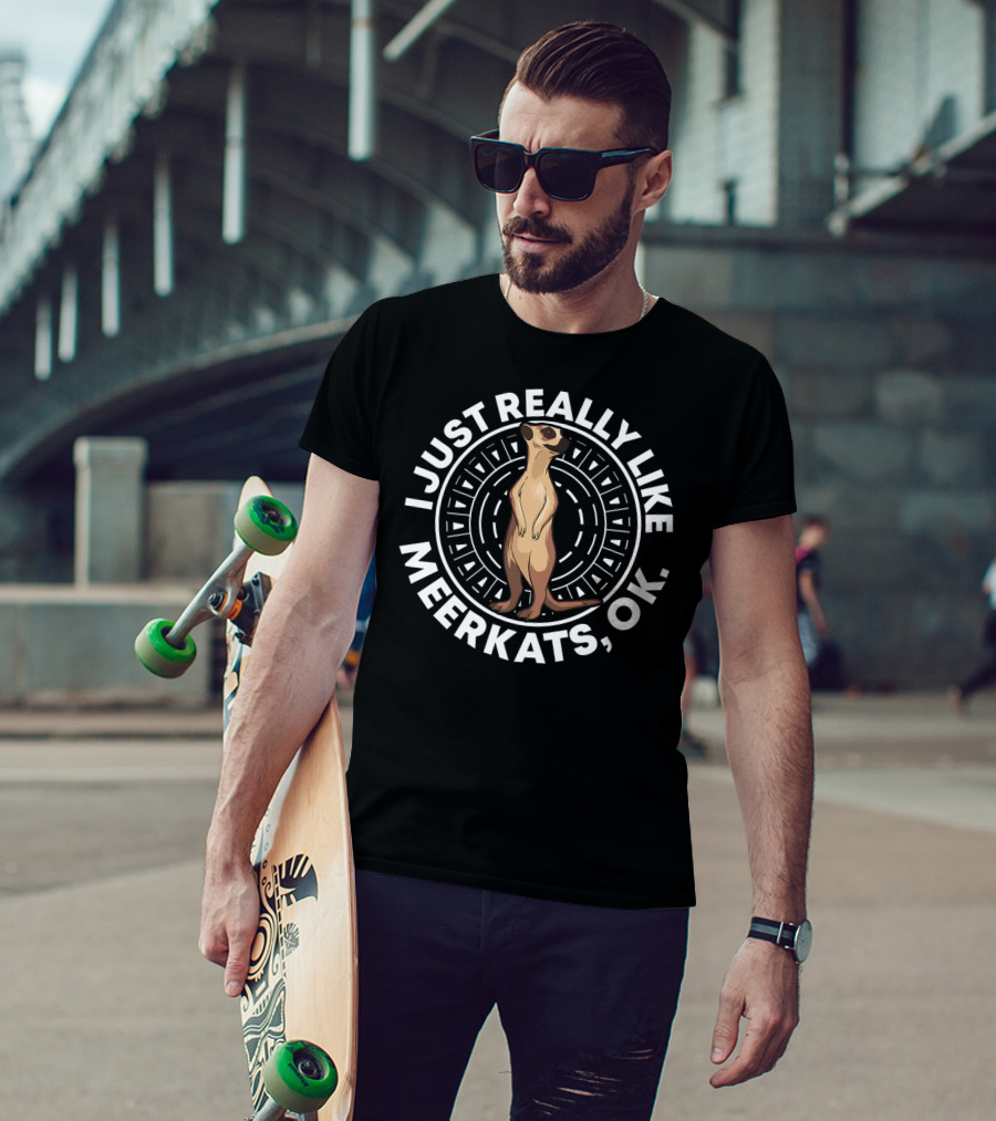I Just Really Like Meerkats OK Funny Vintage PT T-Shirt