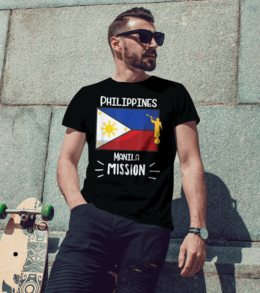 Philippines Manila Mission Mormon LDS Flag T-Shirt