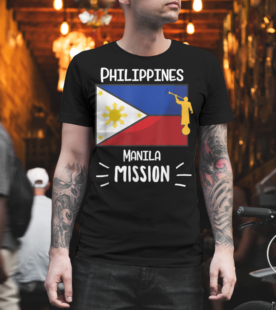 Philippines Manila Mission Mormon LDS Flag T-Shirt