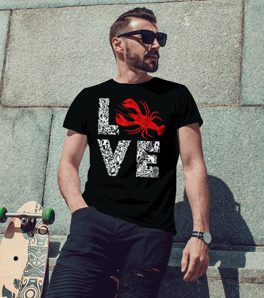 Love Crawfish Cajun River Crayfish Crab Boils Ditch T-Shirt