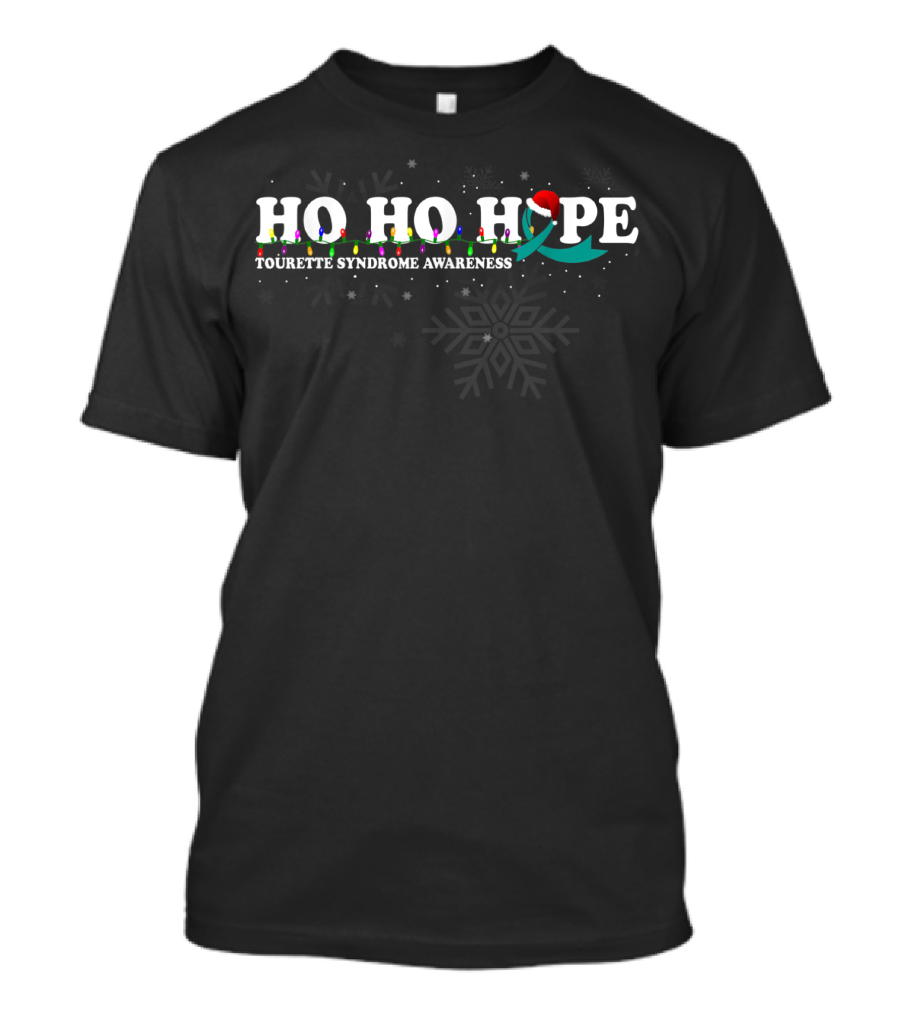 HO HO HOPE Tourette Syndrome Awareness Christmas T-Shirt