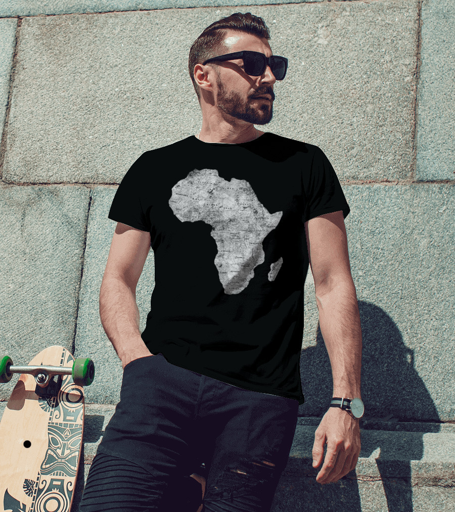 Africa Map African Black Pride Continent Nations T-Shirt