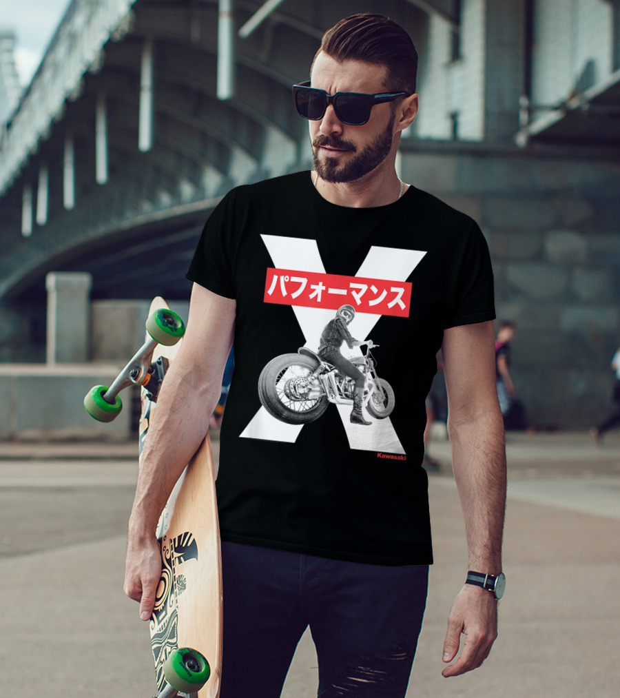 Kawasaki Performance Classic Motorcycle X T-Shirt