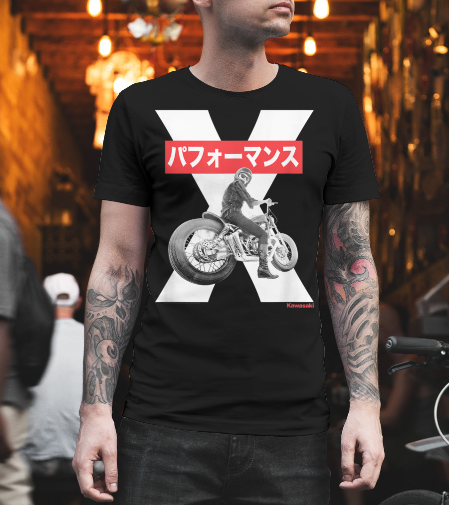 Kawasaki Performance Classic Motorcycle X T-Shirt