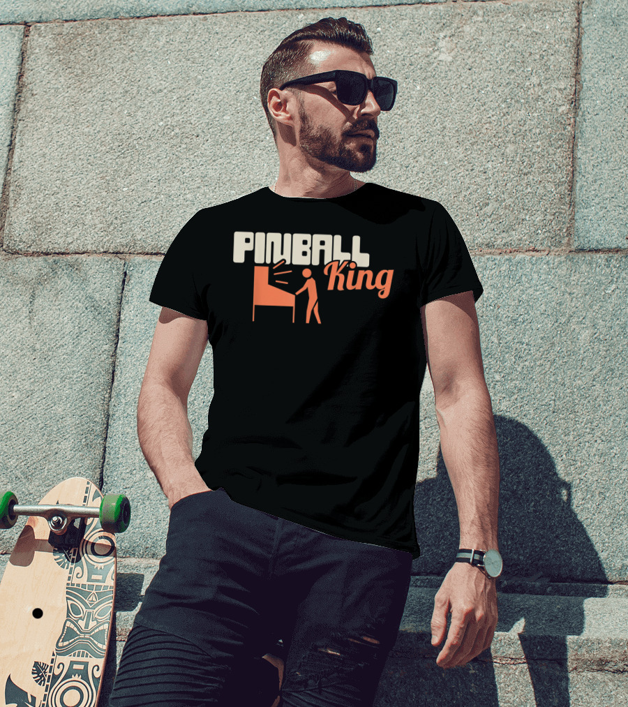 Pinball King Funny Pinball Machine Collecting T-Shirt