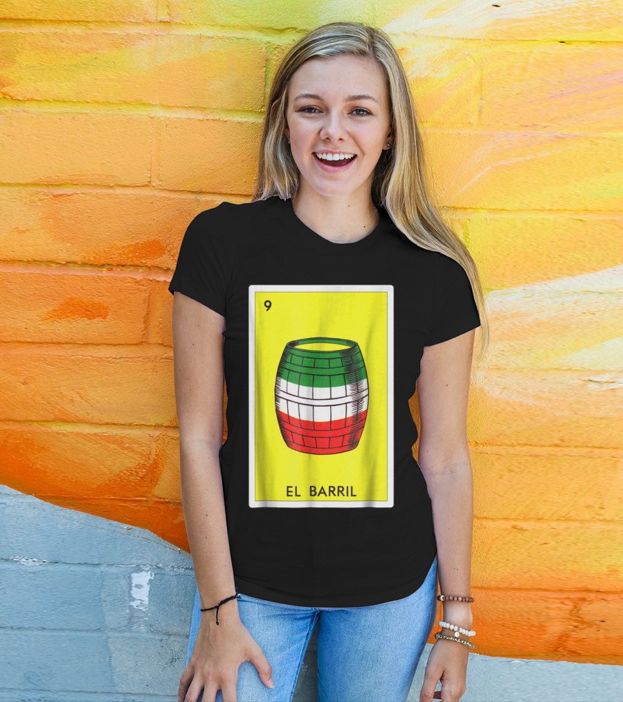 Loteria El Barril Card 9 Mexican Colors Classic Version T-Shirt