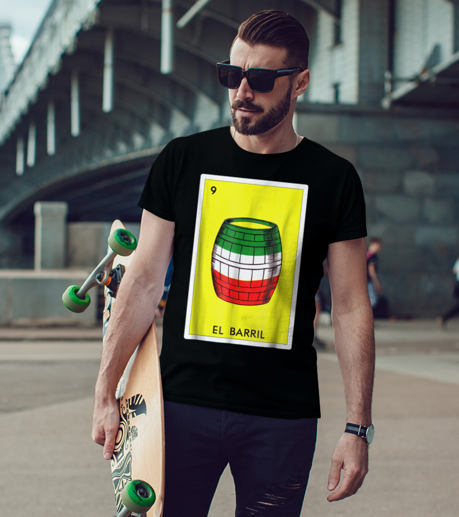 Loteria El Barril Card 9 Mexican Colors Classic Version T-Shirt