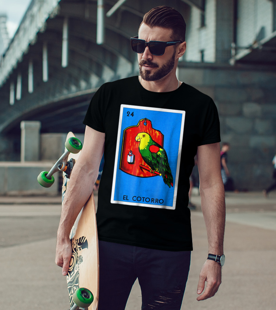 Loteria El Cotorro 24 Classic Version Parrot Card Game T-Shirt