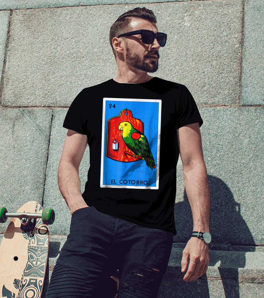 Loteria El Cotorro 24 Classic Version Parrot Card Game T-Shirt