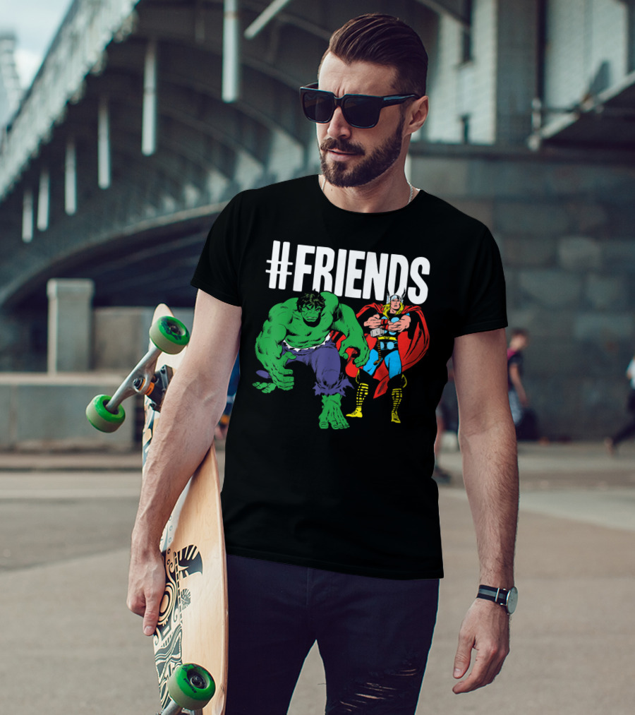 Marvel Thor Hulk #Friends T-Shirt